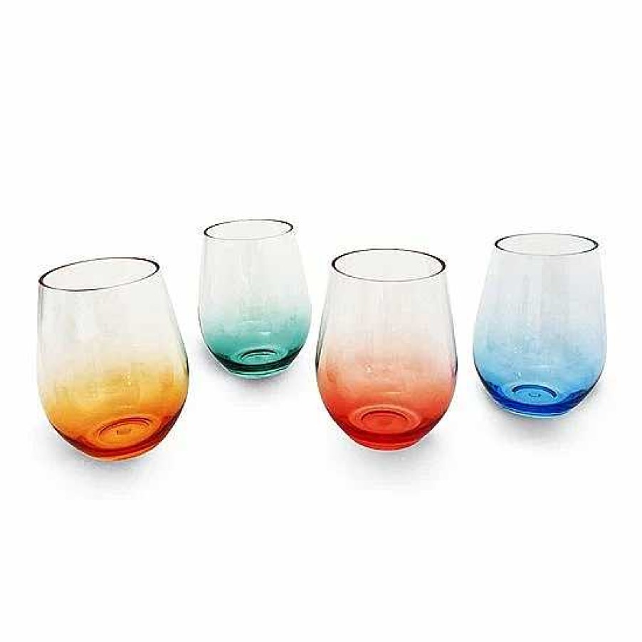 Best Food Network™ Food Network 4-Pc. Acrylic Ombre Stemless Wine Set