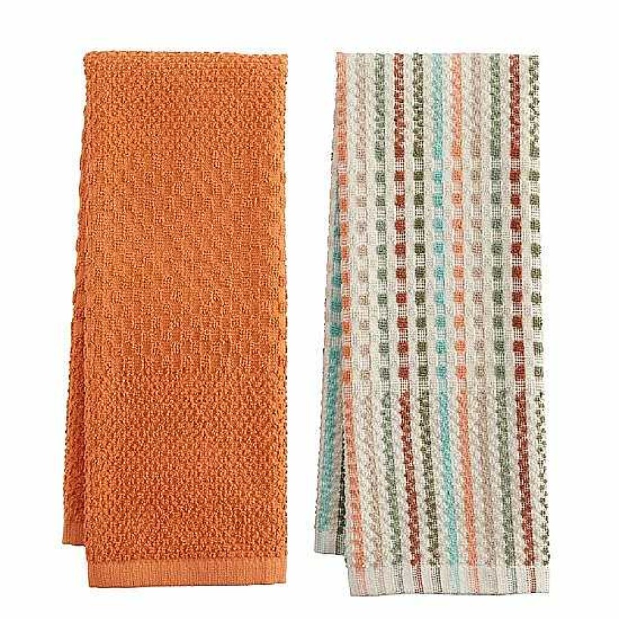 Best Food Network™ Food Network Broken Stripe Fall Kitchen Towel 2-Pk.