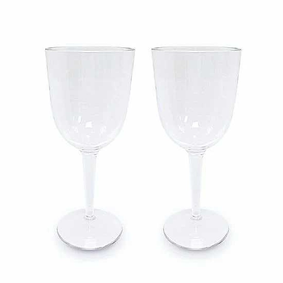 Wholesale Food Network™ Food Network 2-Pc. Clear Textured Acrylic Wine Glass Set