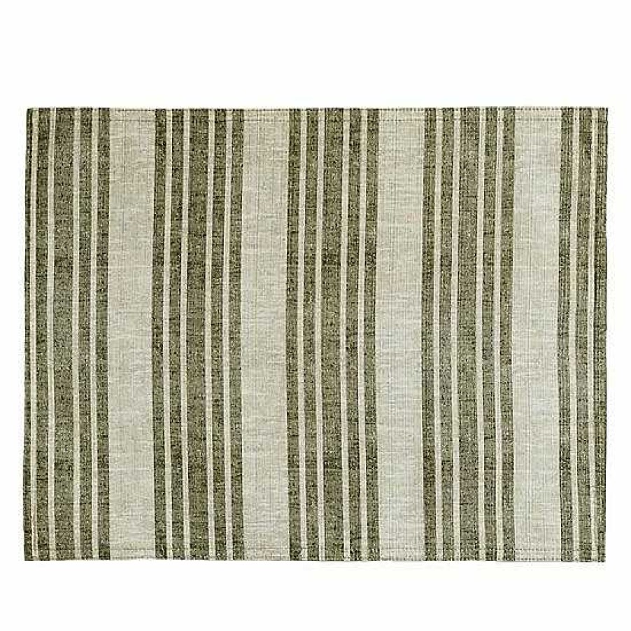 Best Food Network™ Food Network Reversible Khaki Leaves Stripe Placemat