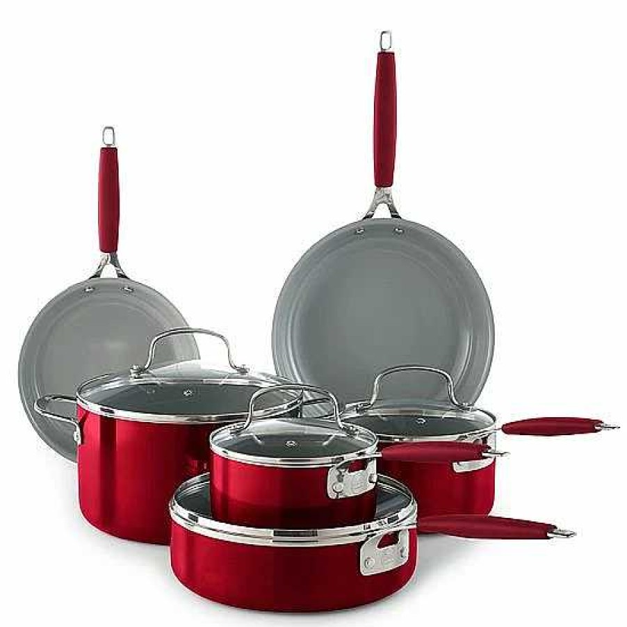 Clearance Food Network™ Food Network 10-Pc. Nonstick Ceramic Cookware Set