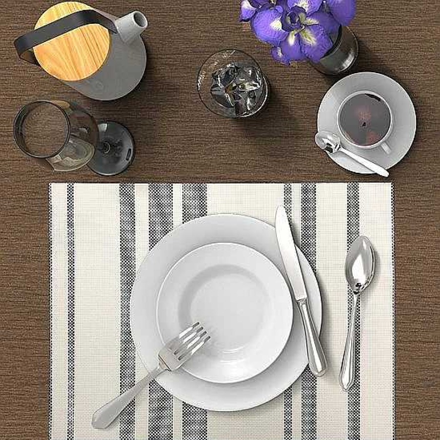 Wholesale Food Network™ Food Network Farmstead Stripe Woven Placemat 4-Pk.