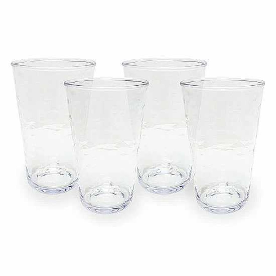 Clearance Food Network™ Food Network 4-Pc. Clear Textured Acrylic Highball Glass Set