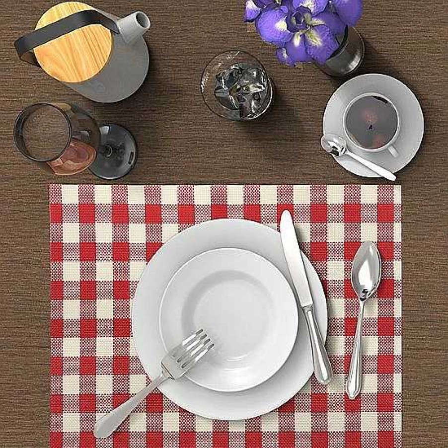 Wholesale Food Network™ Food Network Vinyl Gingham Placemat 4-Pk.