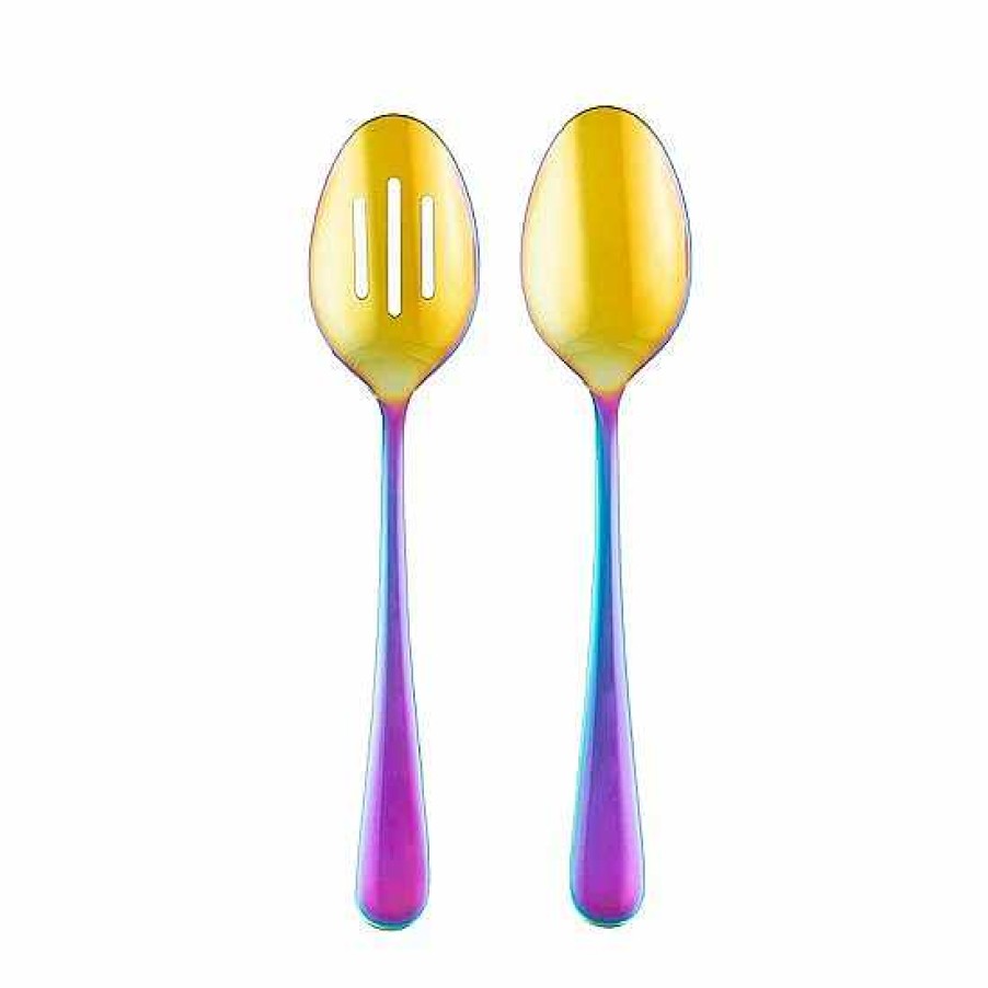 Clearance Food Network™ Food Network 2-Pc. Classic Rainbow Serving Spoon & Slotted Spoon Set