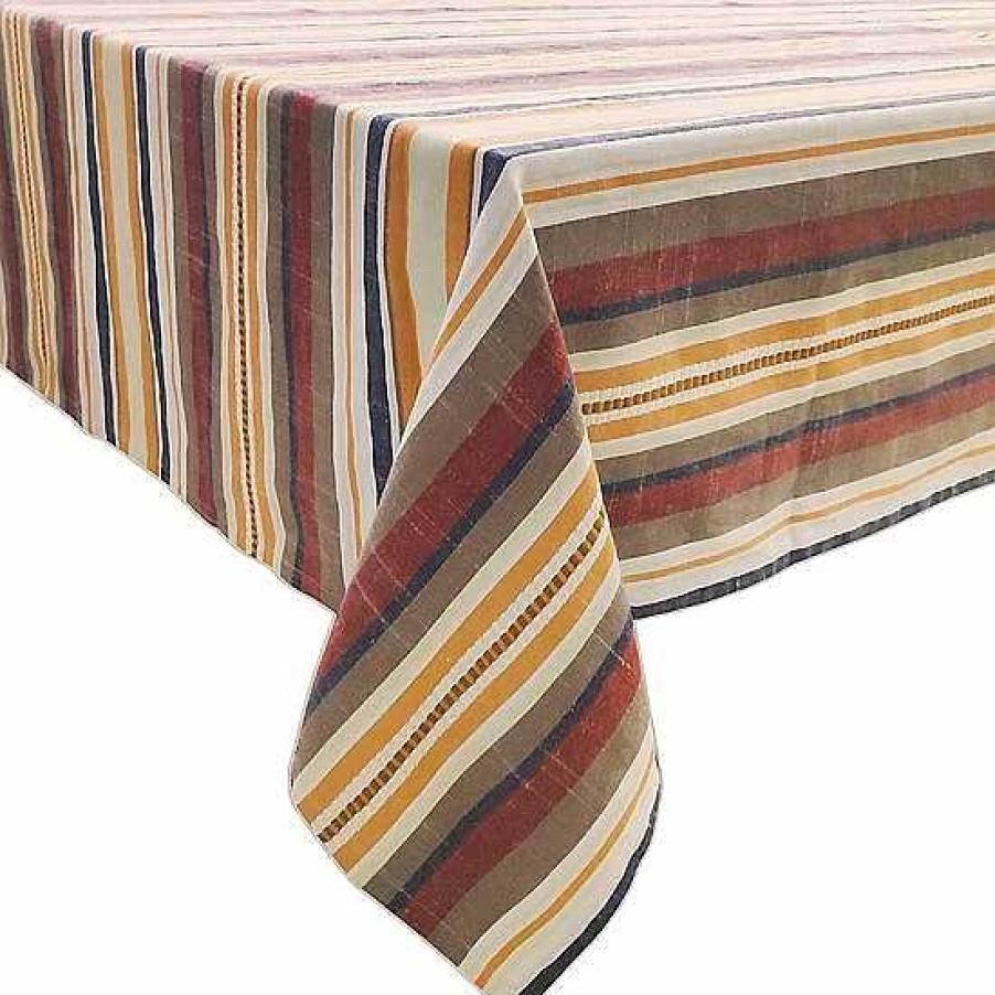 Hot Food Network™ Food Network Easy-Care Striped Linen Tablecloth