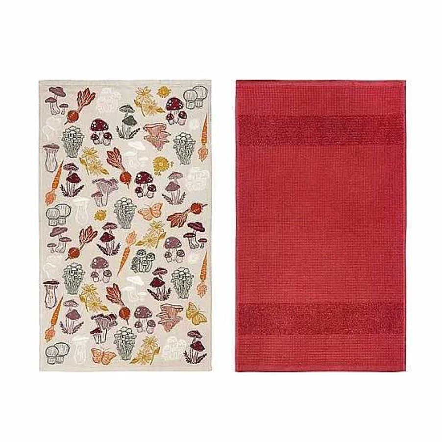 Clearance Food Network™ Food Network Fungi Garden Kitchen Towel 2-Pk.