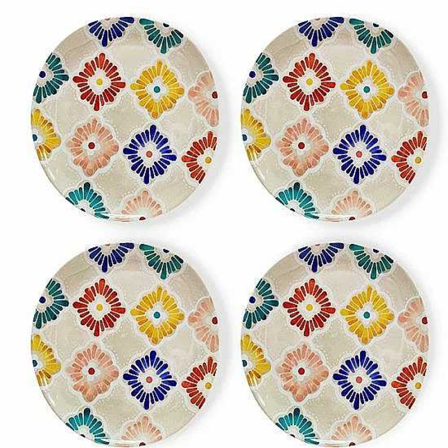 New Food Network™ Food Network 4-Pc. Casa Sol Melamine Dinner Plate Set