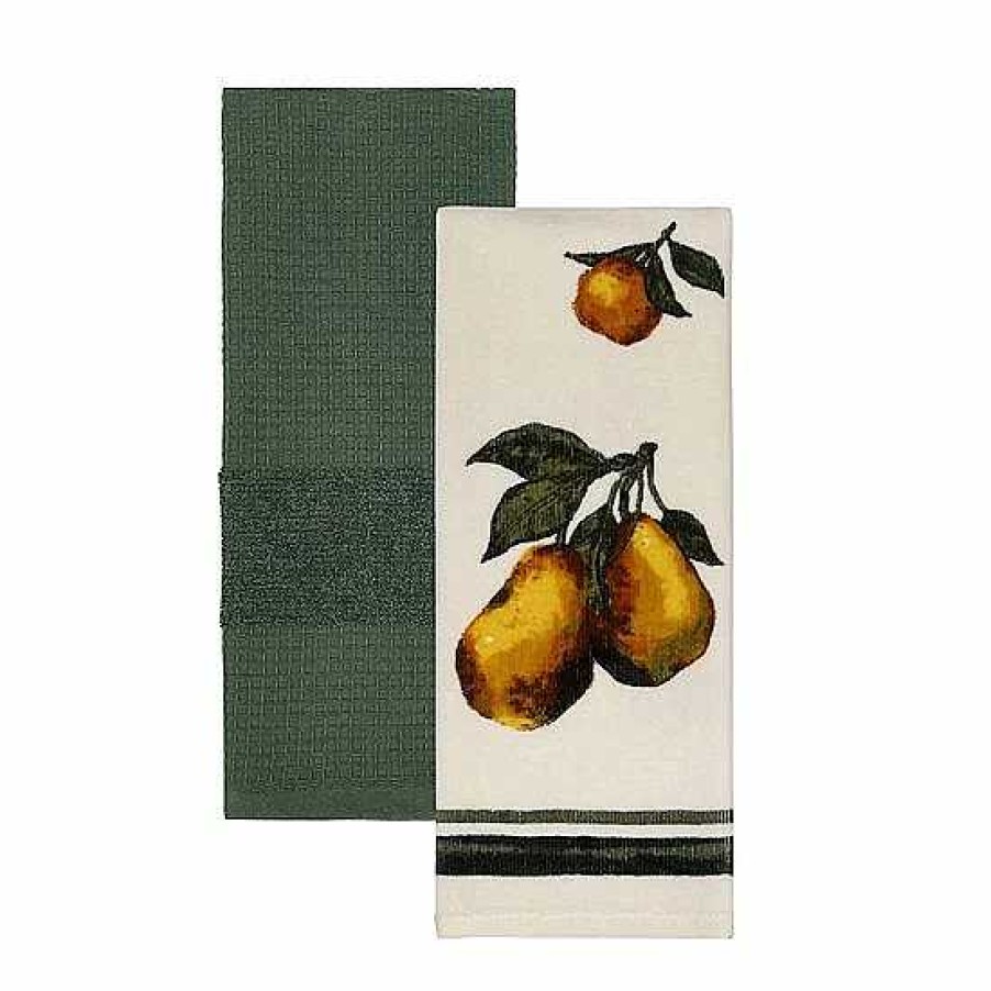 Wholesale Food Network™ Food Network Pear Oil Painting Kitchen Towel 2-Pk.