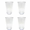 Clearance Food Network™ Food Network 4-Pc. Clear Textured Acrylic Highball Glass Set