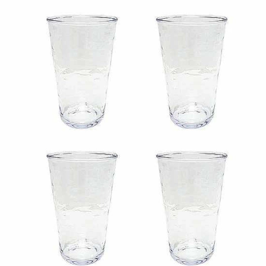 Clearance Food Network™ Food Network 4-Pc. Clear Textured Acrylic Highball Glass Set