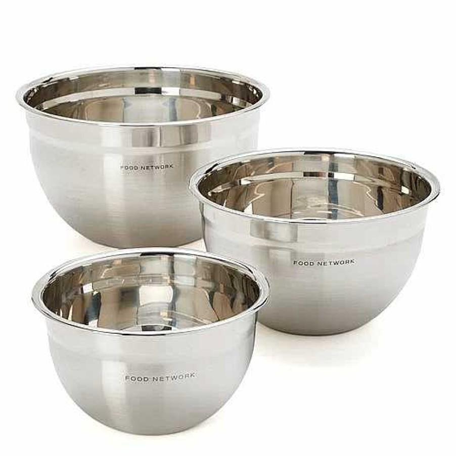 Wholesale Food Network™ Food Network 3-Pc. Stainless Steel Mixing Bowl Set