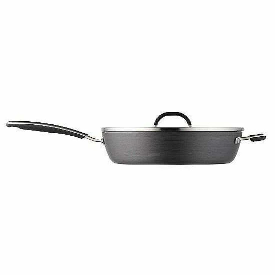 Best Food Network™ Food Network 12-In. Hard-Anodized Nonstick Space Saving Saute Pan With Lid