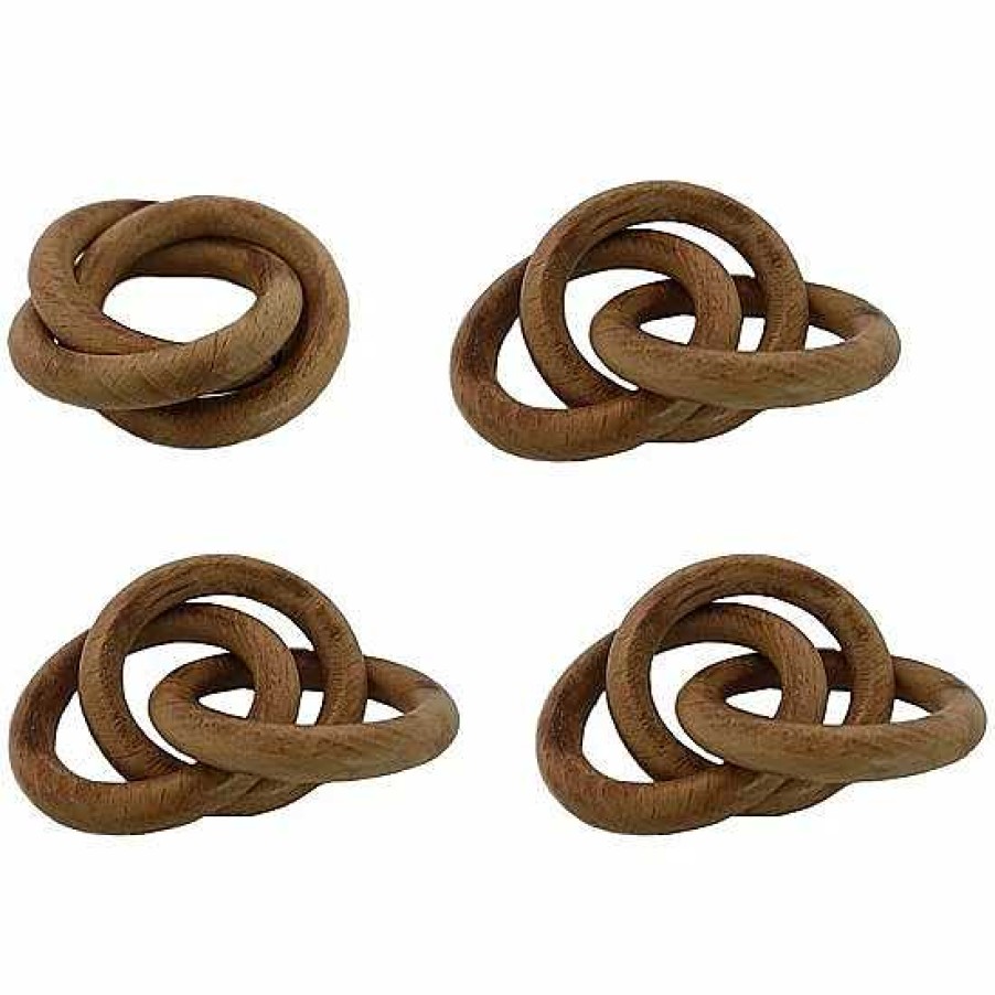 New Food Network™ Food Network Three-Ring Wood Napkin Ring 4-Pk.