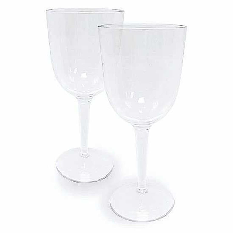 Wholesale Food Network™ Food Network 2-Pc. Clear Textured Acrylic Wine Glass Set