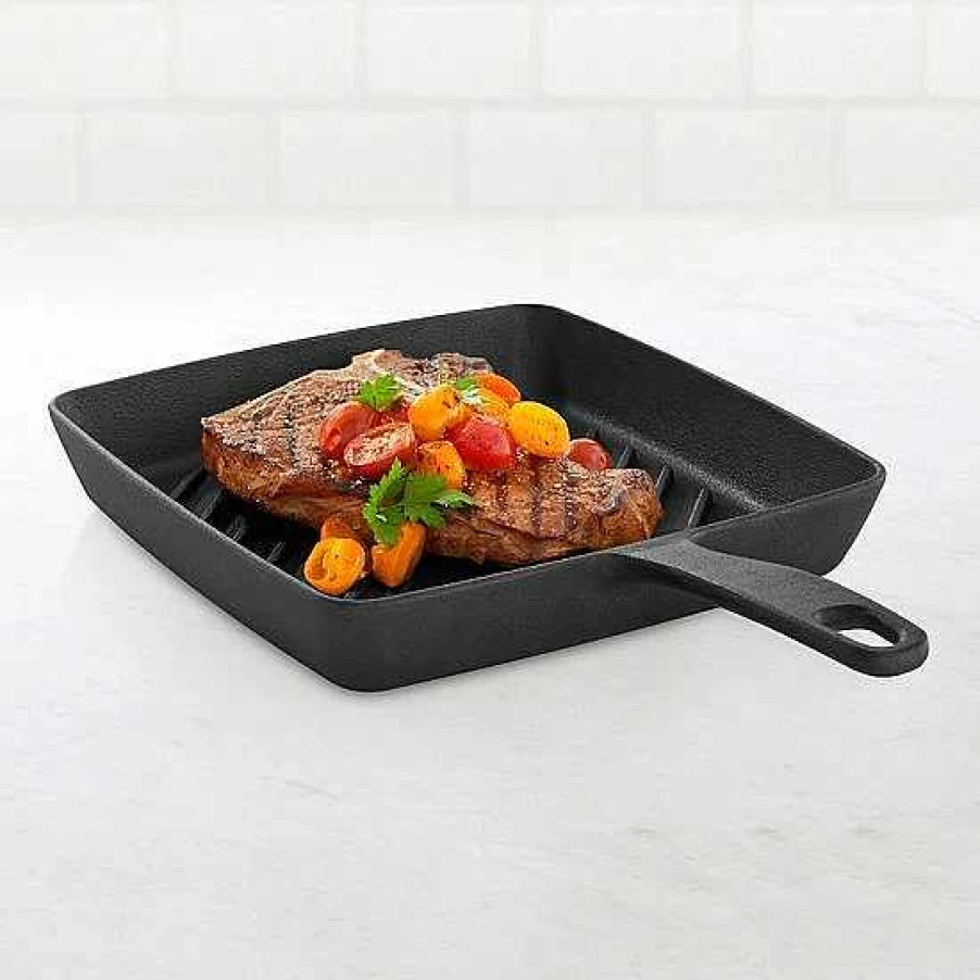 Clearance Food Network™ Food Network 9.8-In. Pre-Seasoned Cast-Iron Grill Pan