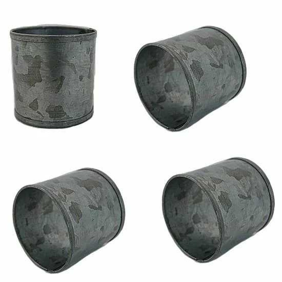 New Food Network™ Food Network Galvanized Metal Napkin Ring 4-Pk.