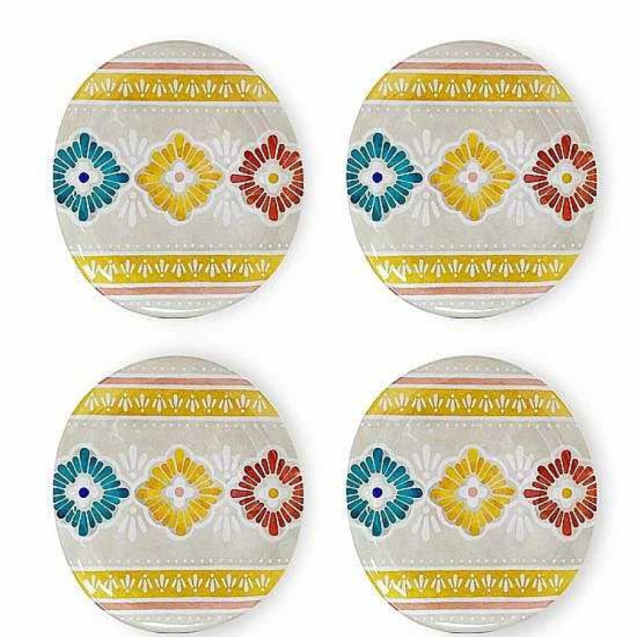 Wholesale Food Network™ Food Network 4-Pc. Casa Sol Melamine Salad Plate Set