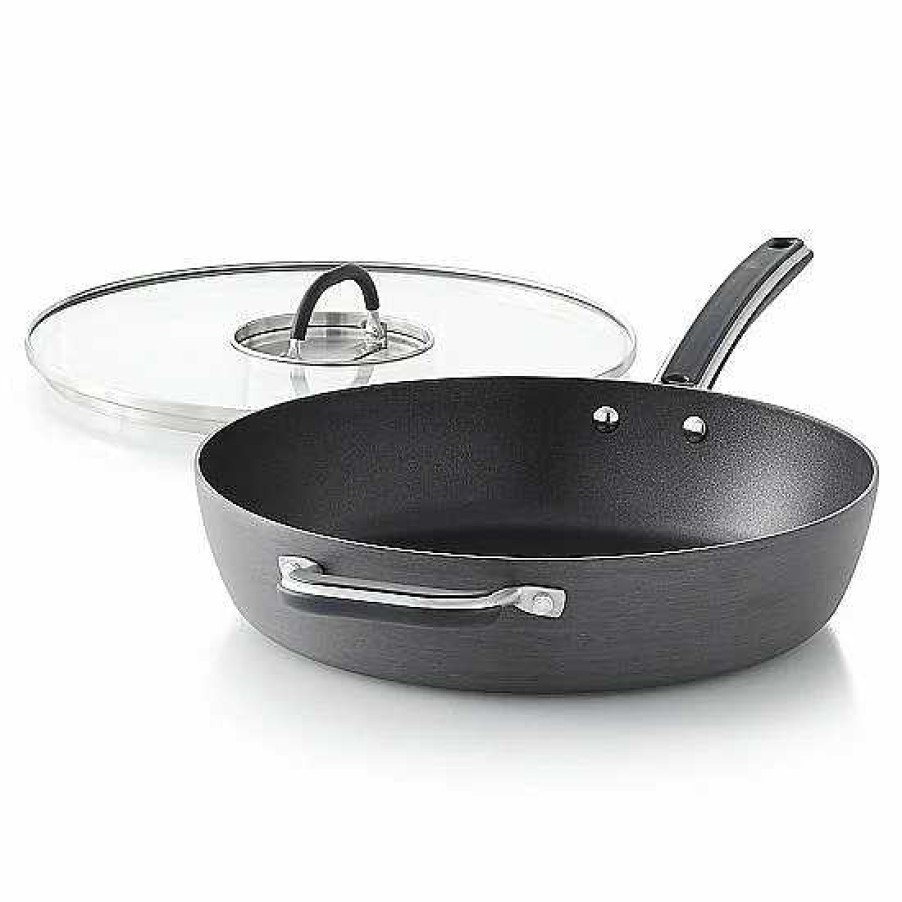 Best Food Network™ Food Network 12-In. Hard-Anodized Nonstick Space Saving Saute Pan With Lid